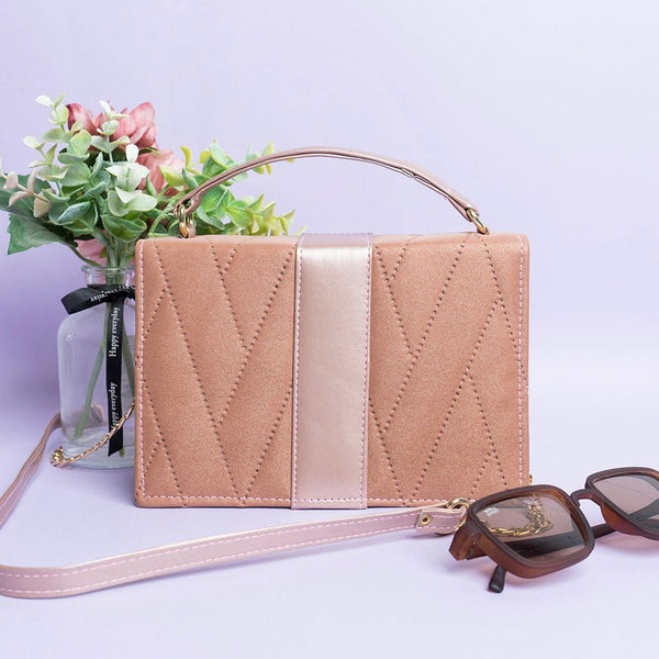 Shein - Chain Crossbody Bag - Brown