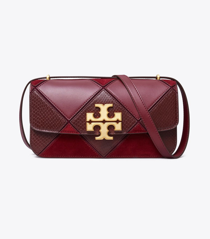 Tory Burch Eleanor Patchwork Rectangular bag Beetle berry multi