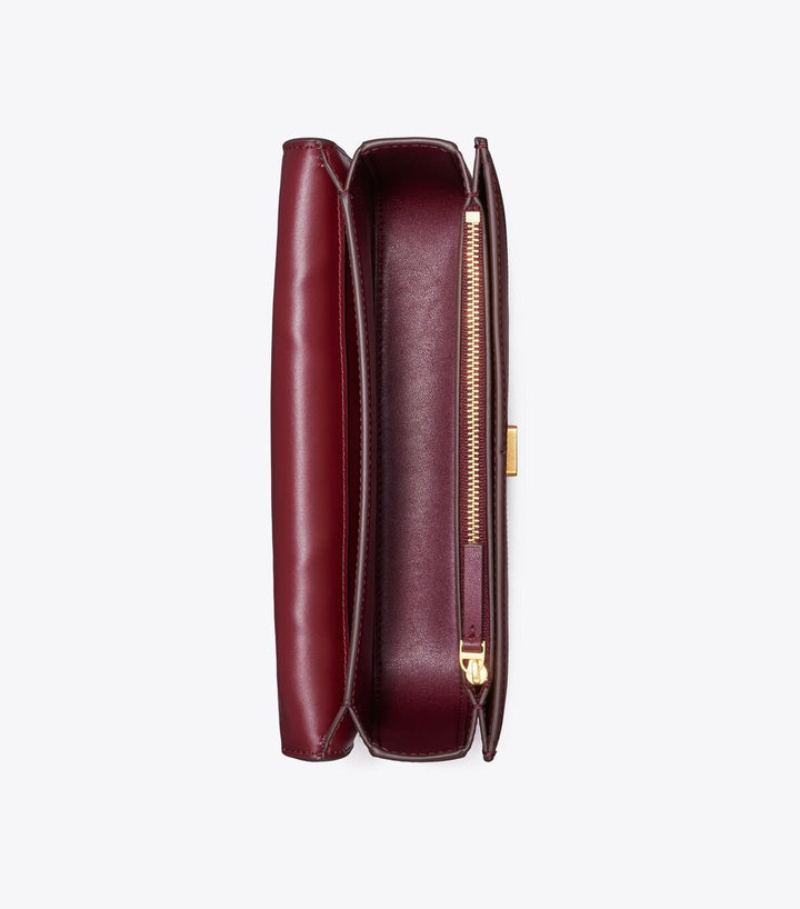 Tory Burch Eleanor Patchwork Rectangular bag Beetle berry multi