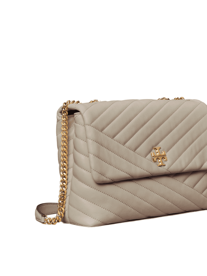 Tory Burch-Kira Chevron convertible Grey Heron