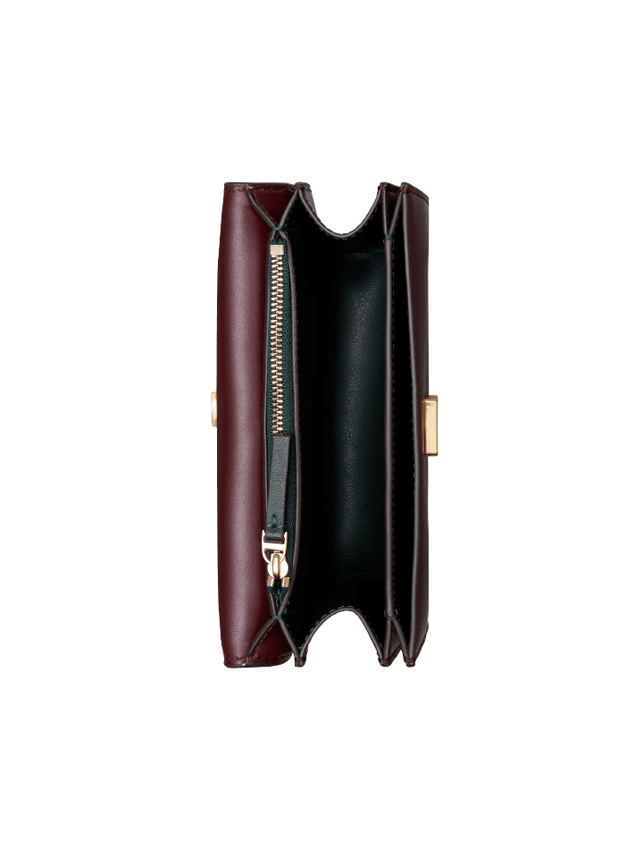 Tory Burch Eleanor small convertible shoulder bag Claret