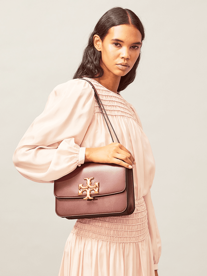 Tory Burch Eleanor convertible shoulder bag Claret