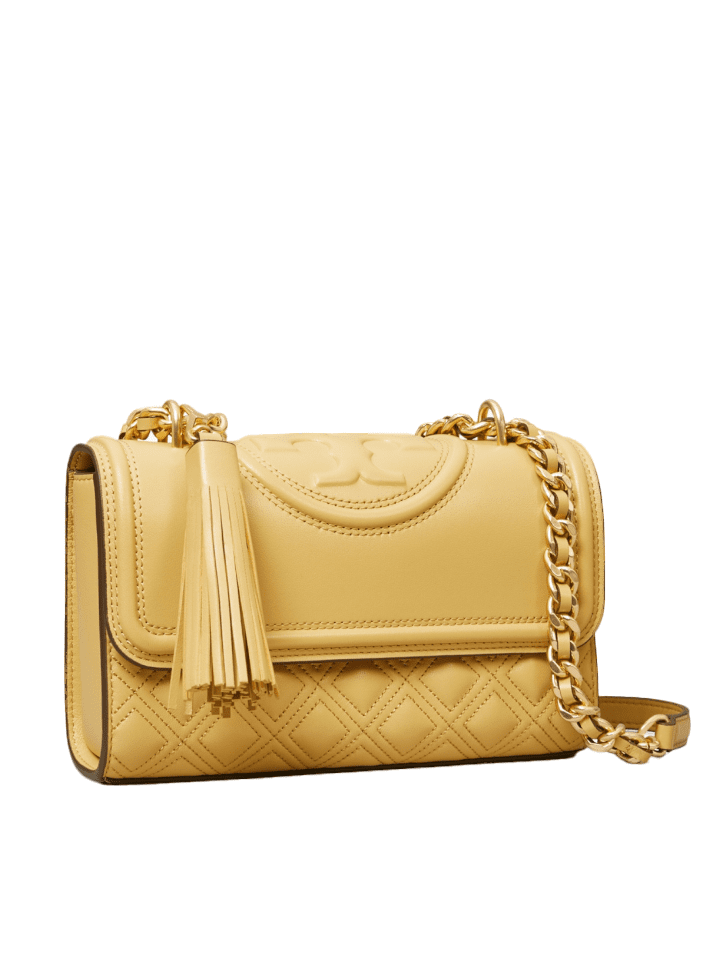 Tory Burch Kira top Handle Satchel Wax yellow