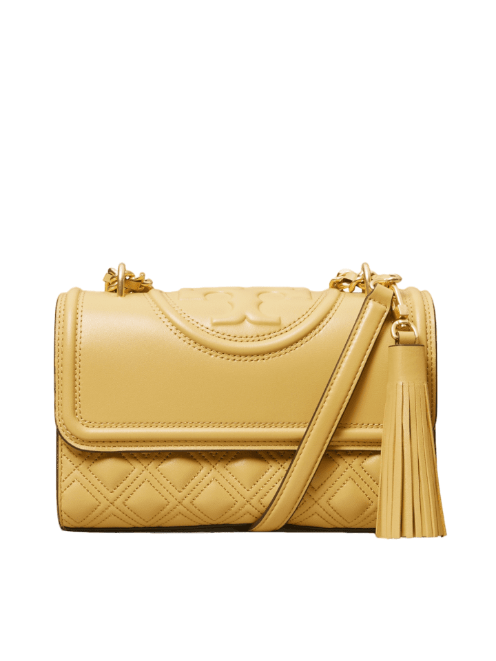 Tory Burch Kira top Handle Satchel Wax yellow