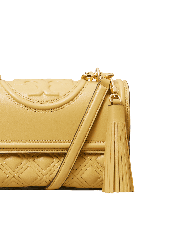 Tory Burch Kira top Handle Satchel Wax yellow