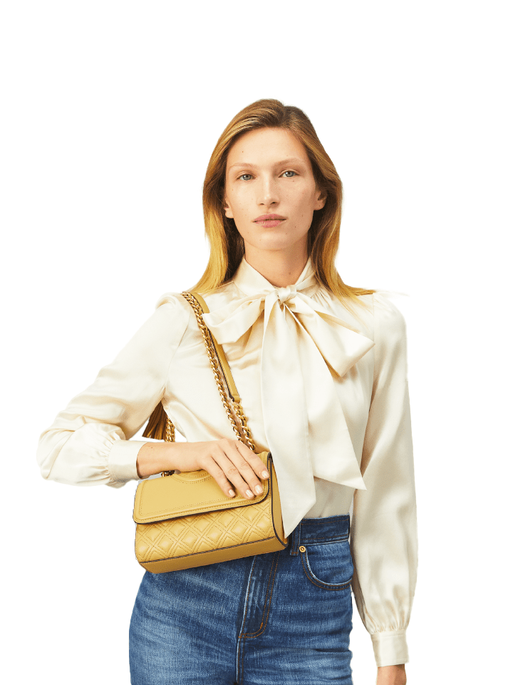 Tory Burch Kira top Handle Satchel Wax yellow