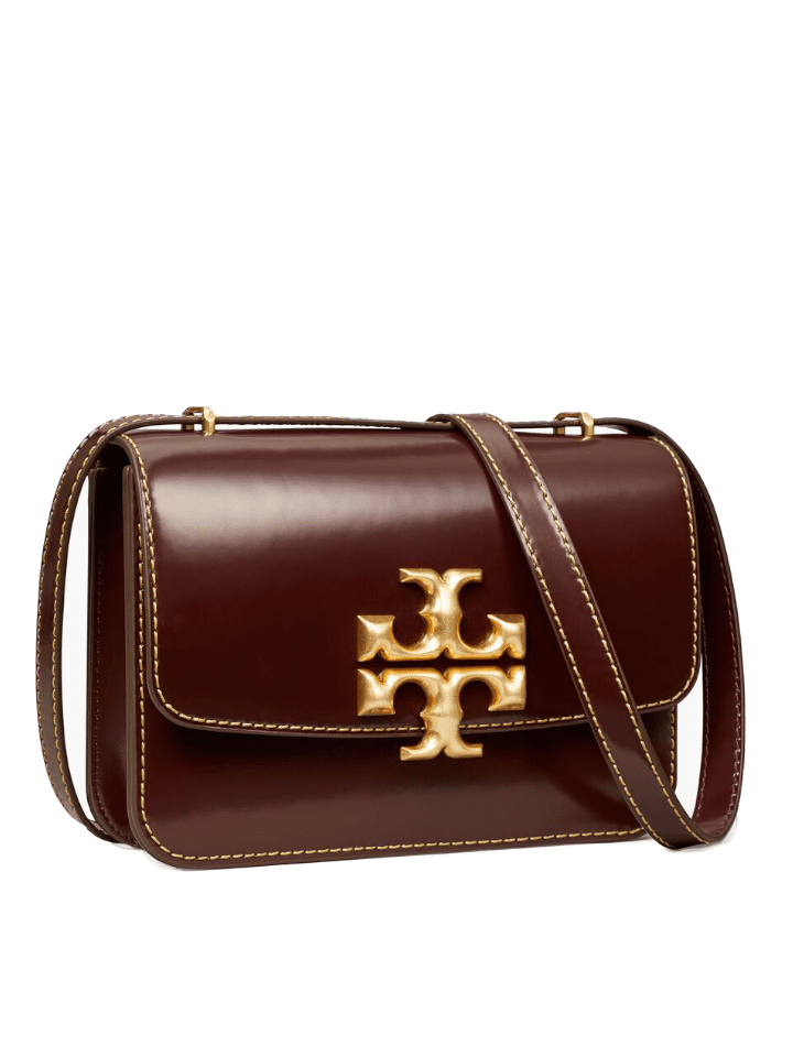 Tory Burch Eleanor Spazzolato Convertible shoulder bag Tempranillo