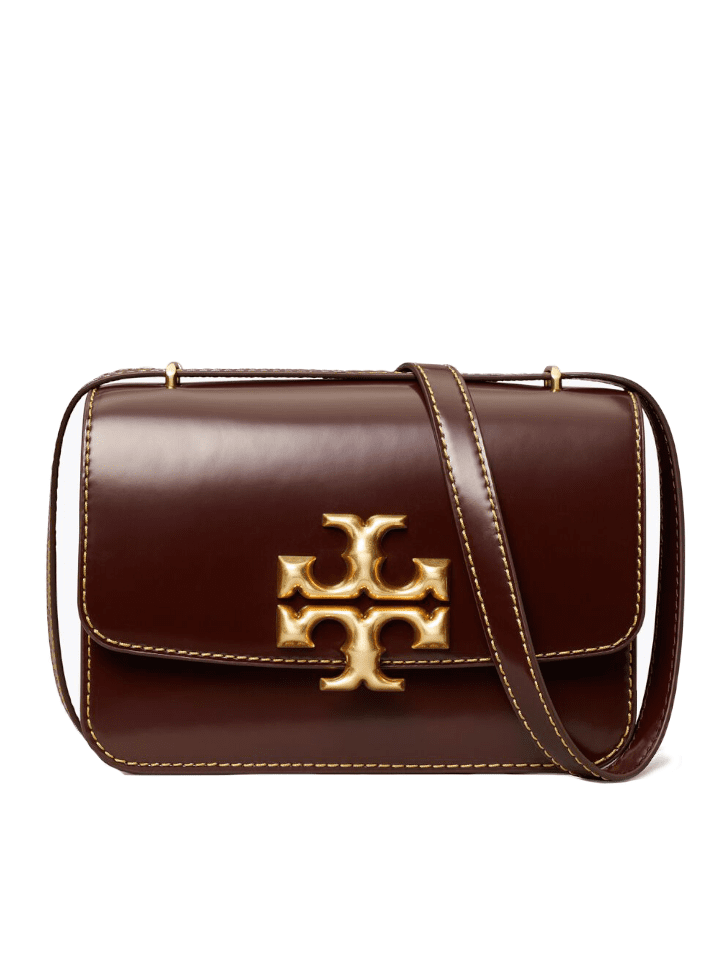 Tory Burch Eleanor Spazzolato Convertible shoulder bag Tempranillo