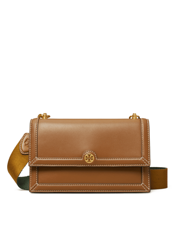 Tory Burch- eleanor textured small convertible bag Combread