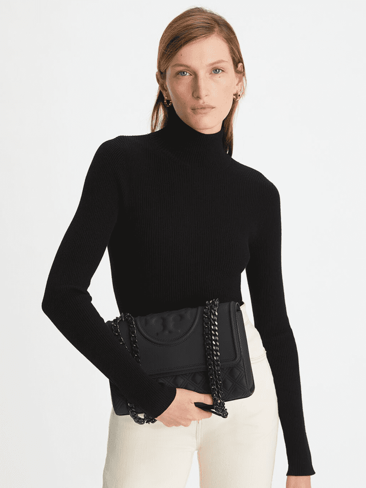 Tory Burch-Fleming Shoulder convertible bag Black
