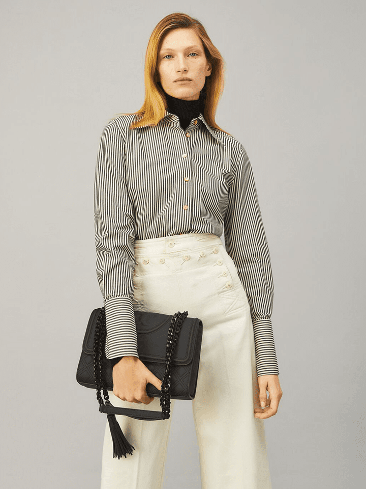 Tory Burch-Fleming Shoulder convertible bag Black
