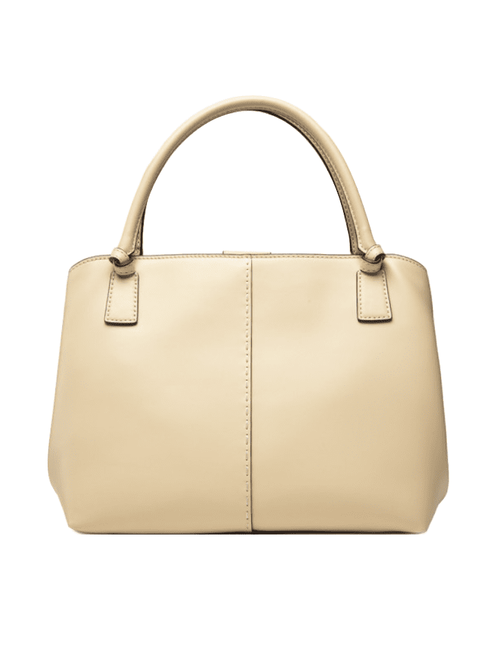 Tory Burch McGraw block mini Satchel Butter milk