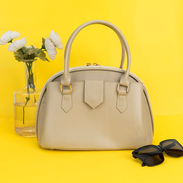 Shein- Crossbody Bag With Metallic Decor-Beige