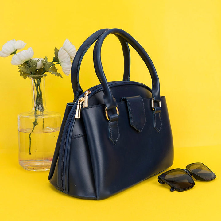 Shein- Crossbody Bag With Metallic Decor-Navy
