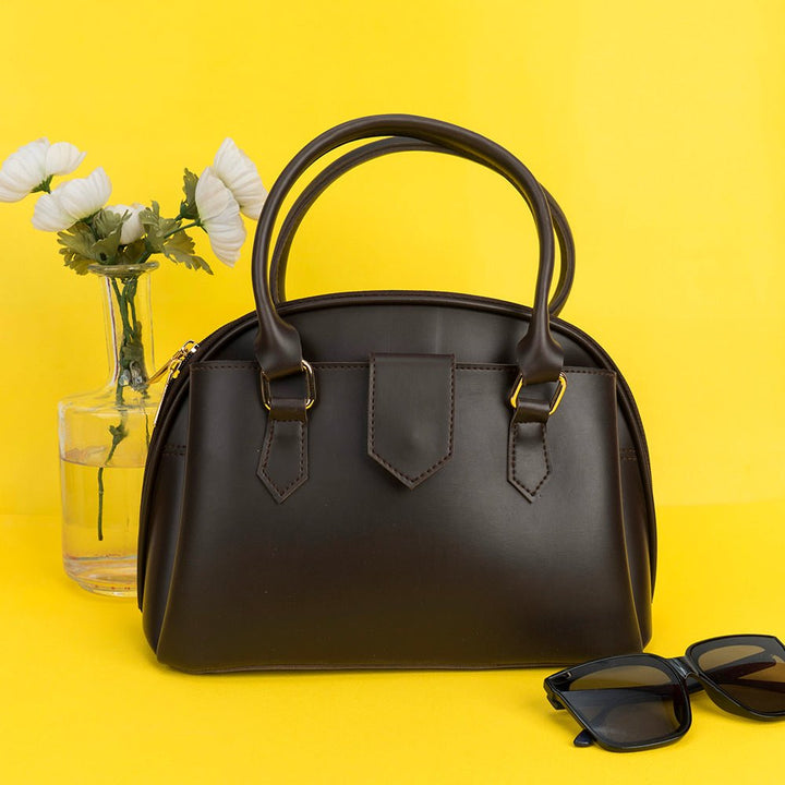Shein- Crossbody Bag With Metallic Decor-D-Brown