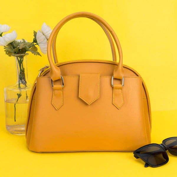Shein- Crossbody Bag With Metallic Decor-Mustard