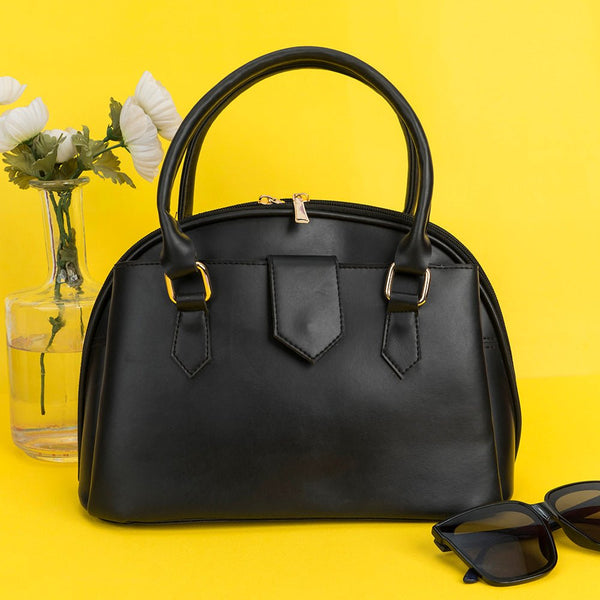 Shein- Crossbody Bag With Metallic Decor-Black