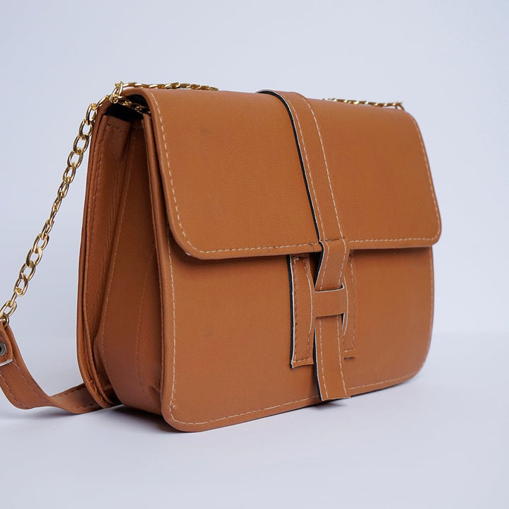Shein- Leather Crossbody Bag Brown