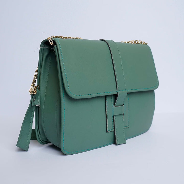 Shein- Leather Crossbody Bag Green