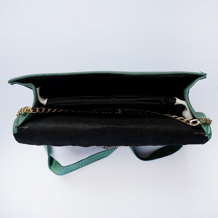 Shein- Leather Crossbody Bag Green