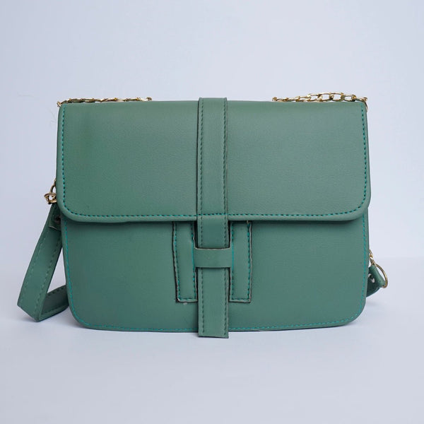 Shein- Leather Crossbody Bag Green
