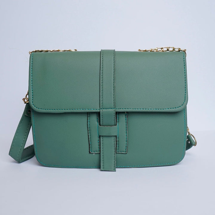 Shein- Leather Crossbody Bag Green