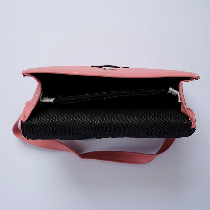Shein- Leather Crossbody Bag Pink
