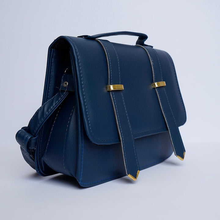 Shein- Streamlined Side Crossbody Bag Darkblue