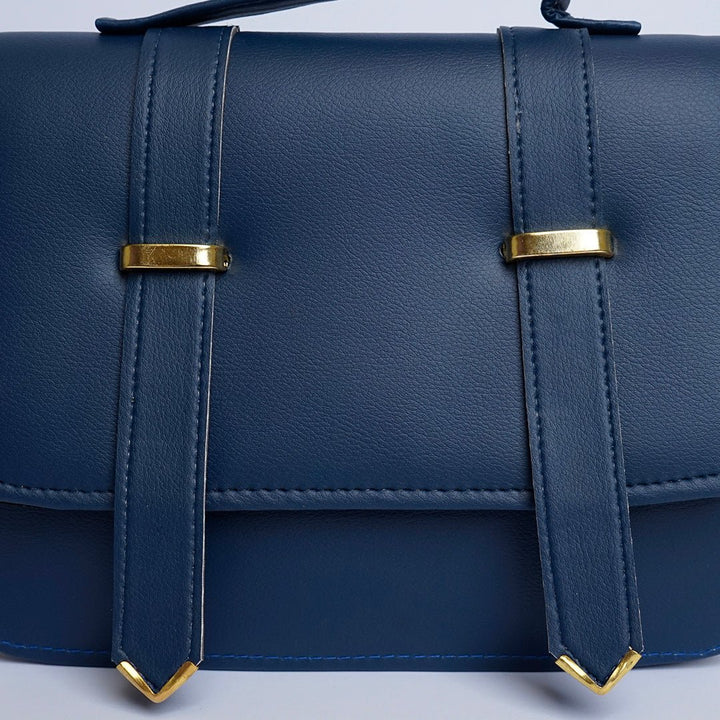 Shein- Streamlined Side Crossbody Bag Darkblue