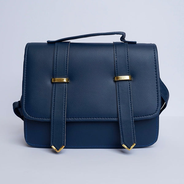 Shein- Streamlined Side Crossbody Bag Darkblue