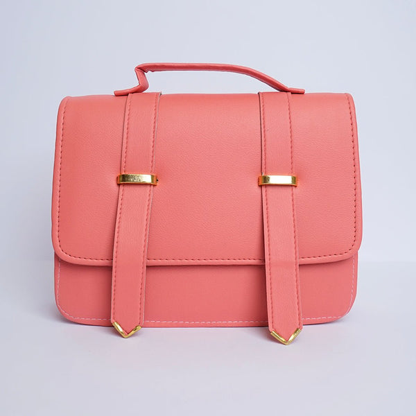 Shein- Streamlined Side Crossbody Bag Pink
