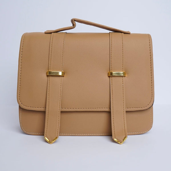 Shein- Streamlined Side Crossbody Bag Beige