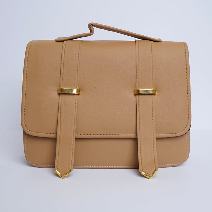 Shein- Streamlined Side Crossbody Bag Beige