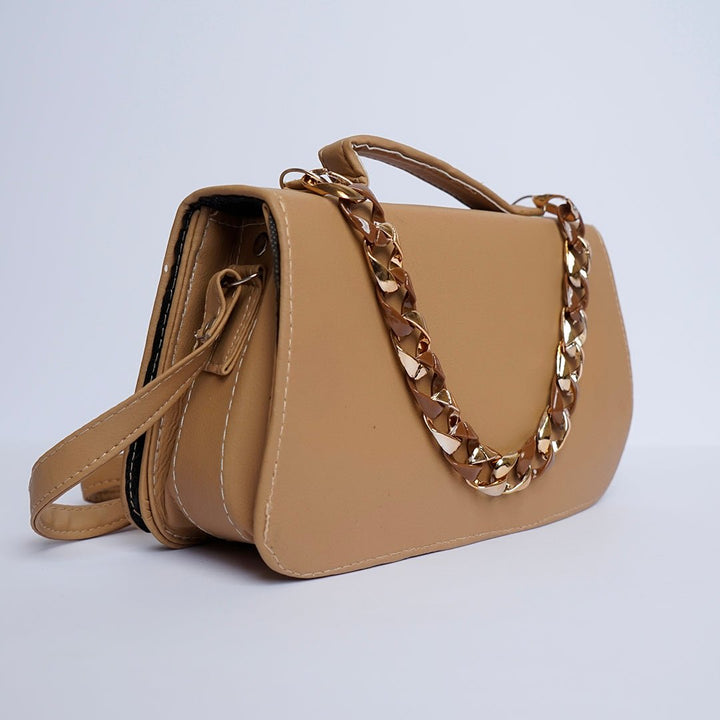 Shein - Streamlined Side Crossbody Bag Baige