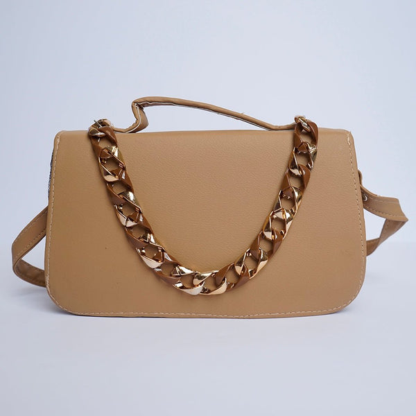 Shein - Streamlined Side Crossbody Bag Baige