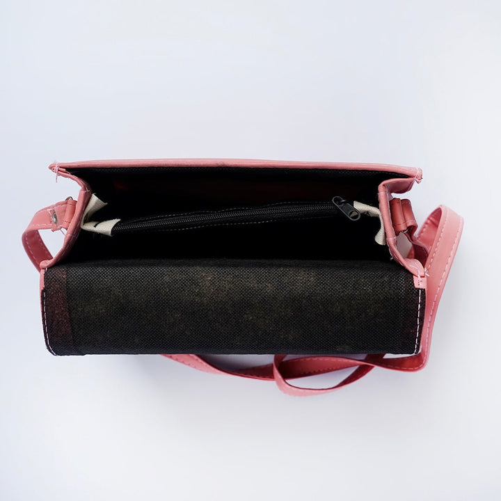 Shein- Square Geometric Pink Crossbody Bag