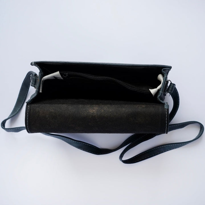Shein- Square Geometric Grey Crossbody Bag