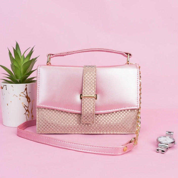 Shein flap crossbody bag Champagne