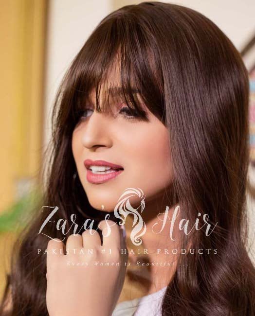 ZARAS HAIR- Burgundy Brown Long Wavy Wigs With Bangs