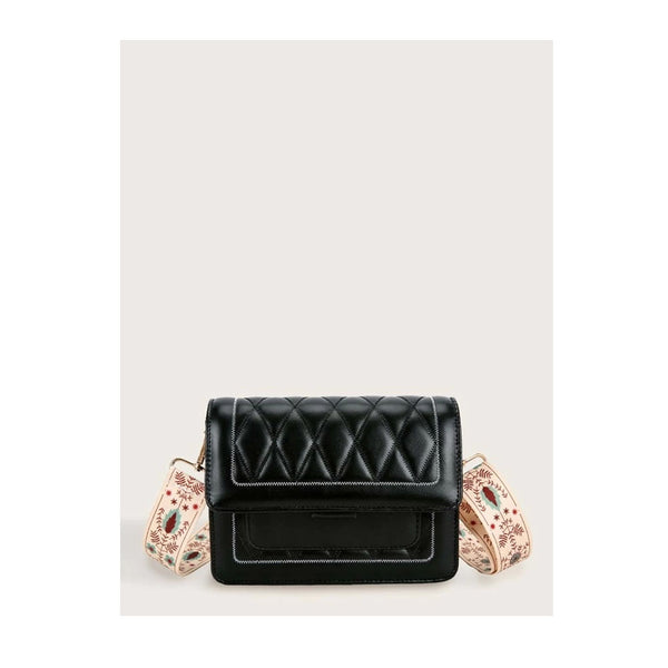 Shein- Quilted Crossbody Bag With Wide Strap by Bagallery Deals priced at 0 | Bagallery Deals