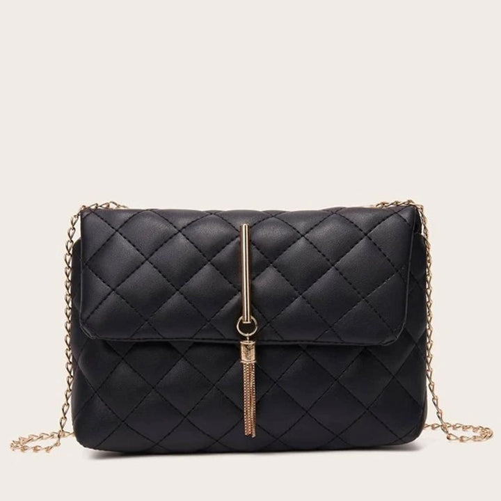 Shein- Metal Tassel Decor Quilted Crossbody Bag