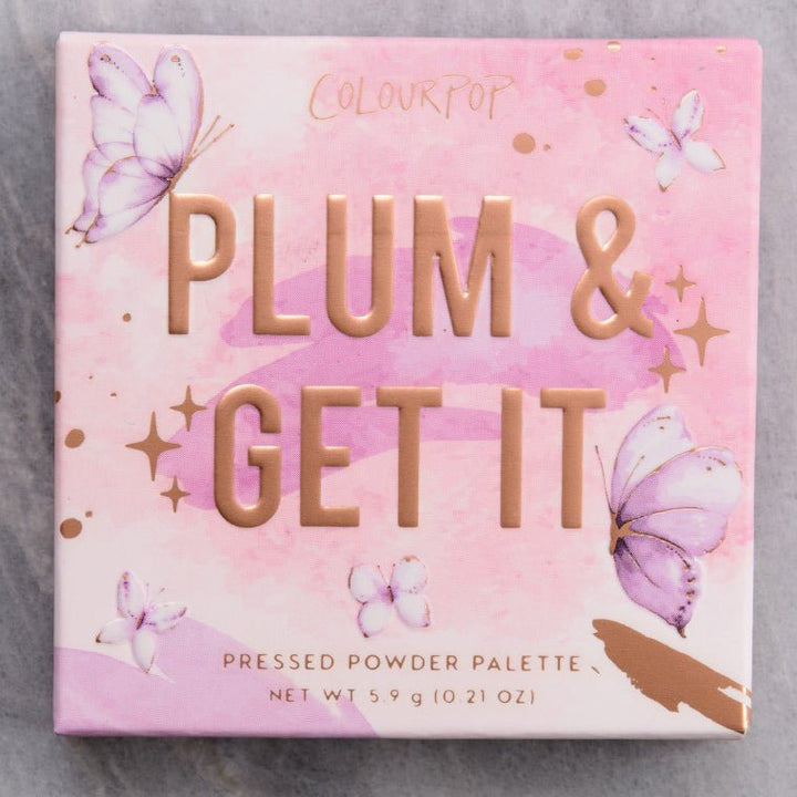Colourpop- The Plum & Get It palette is a blend of rich plum and lilac shades;