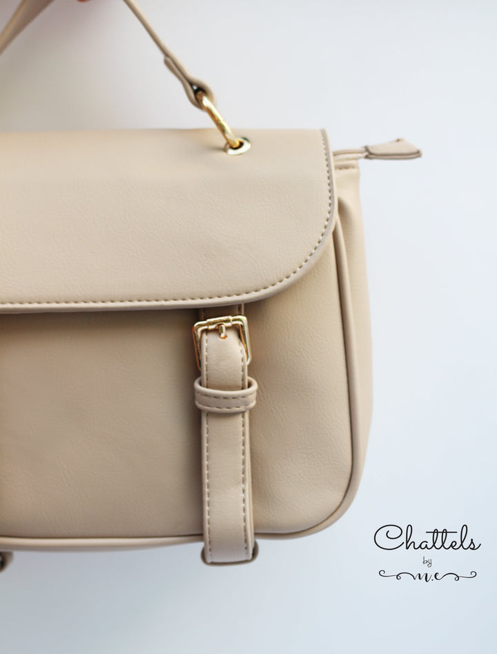 Chattels by M Delilah Crossbody Bag- Khaki