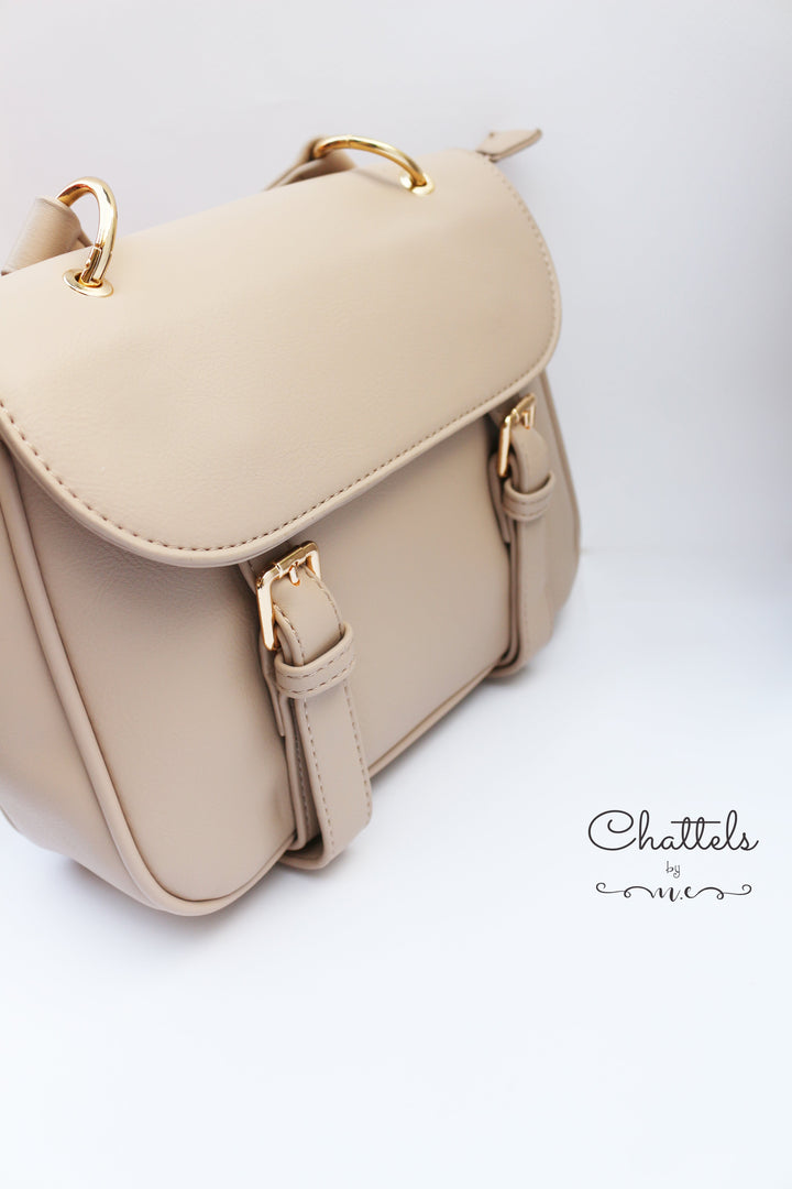 Chattels by M Delilah Crossbody Bag- Khaki