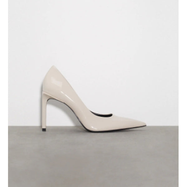 Zara- Faux Patent High-Heel Shoes With Pointed Toe