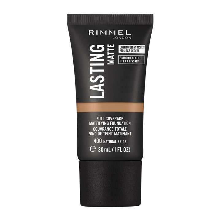 Rimmel- Lasting Finish Matte Foundation, 400 Natural Beige, 30ml