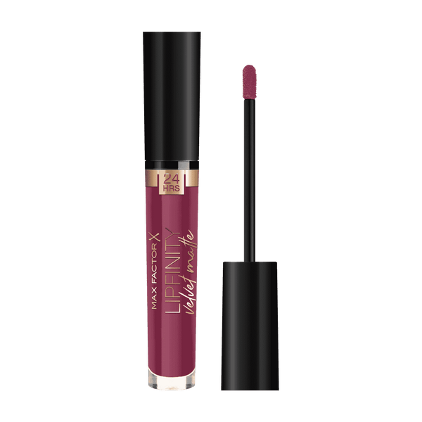 Max Factor- Lipfinity Velvet Matte Liquid Lip, 050 Satin Berry, 4ml