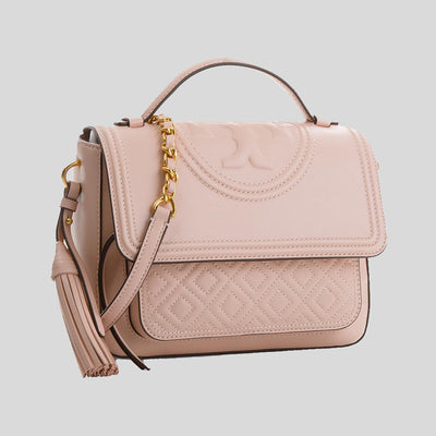Tory Burch Fleming Satchel Shell pink