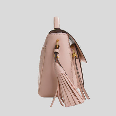 Tory Burch Fleming Satchel Shell pink