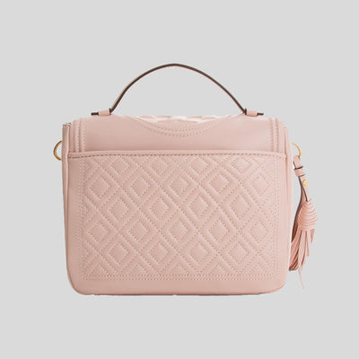 Tory Burch Fleming Satchel Shell pink